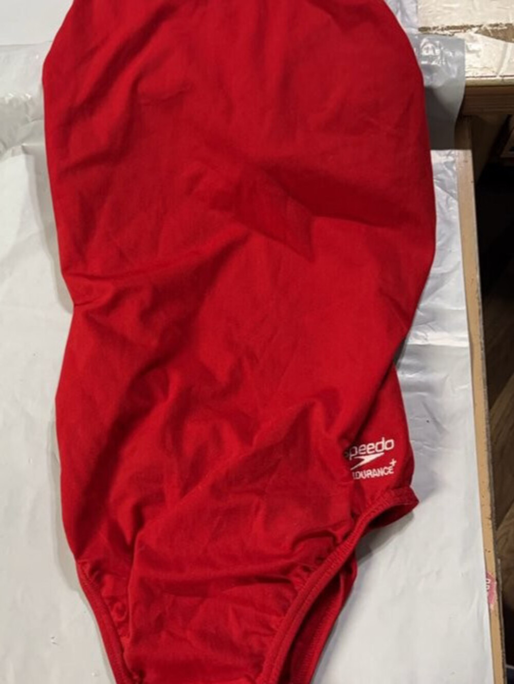 Speedo Endurance+ Red One-Piece Swimsuit Size 26 No Tags